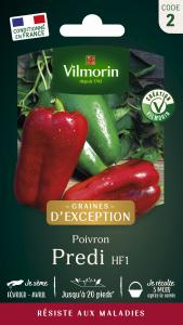 Poivron Predi HF1 - Graines d'Exception